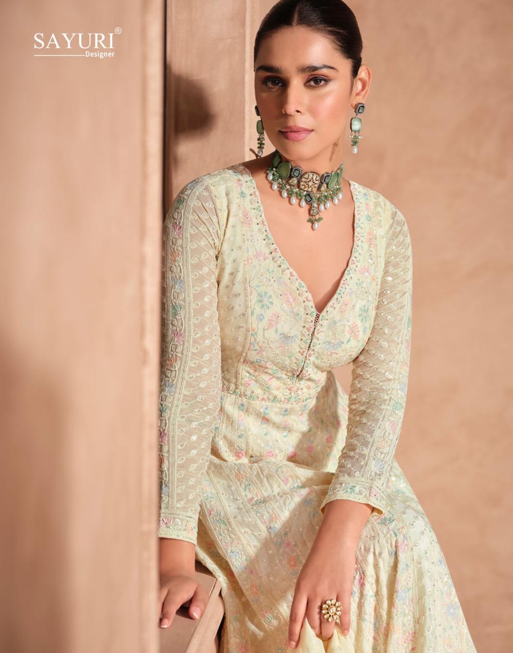 Izhaar Real Georgette / Real Chinon Silk Suit