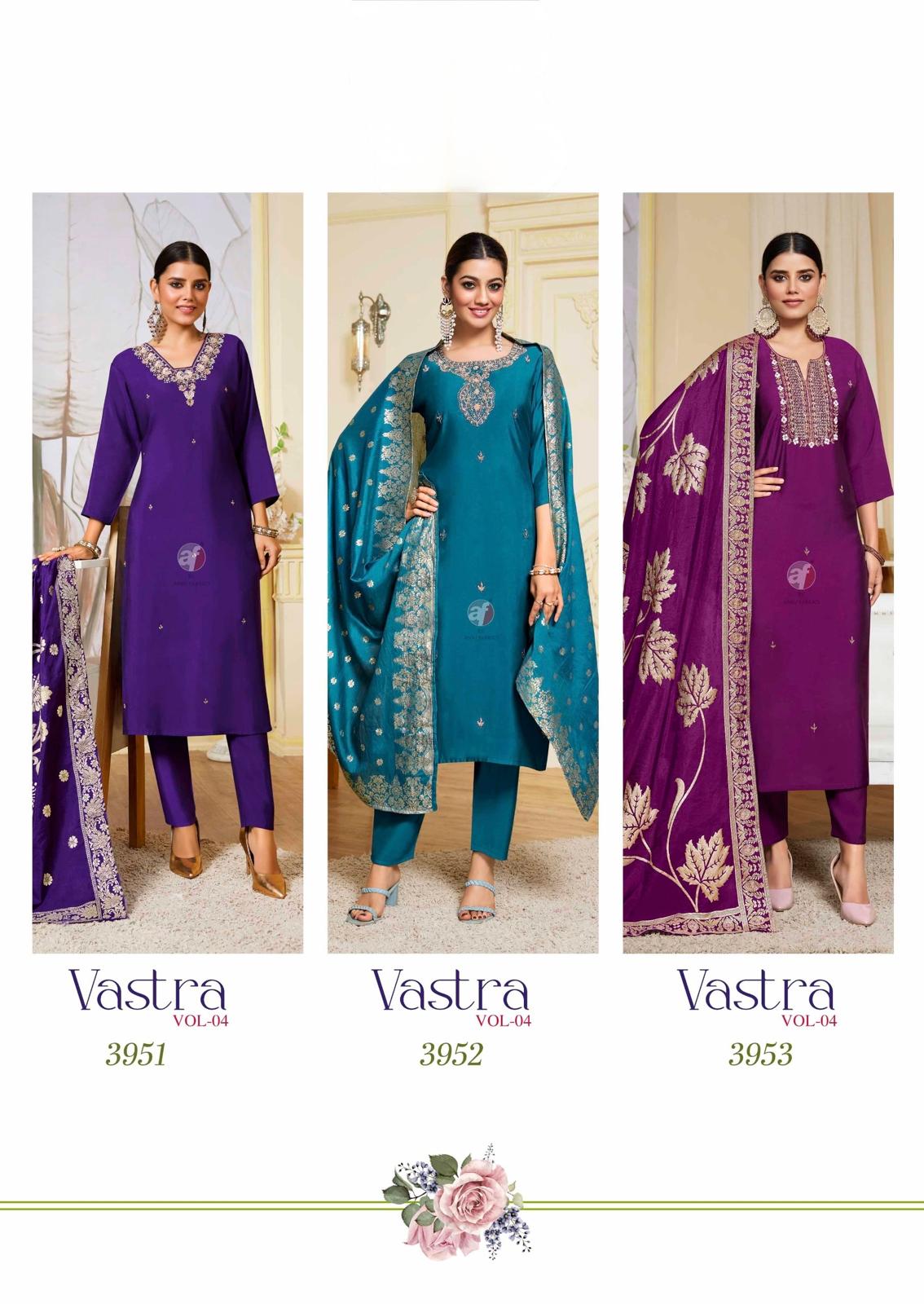 Vastra vol-4 Kurti Pant with Heavy Dupatta