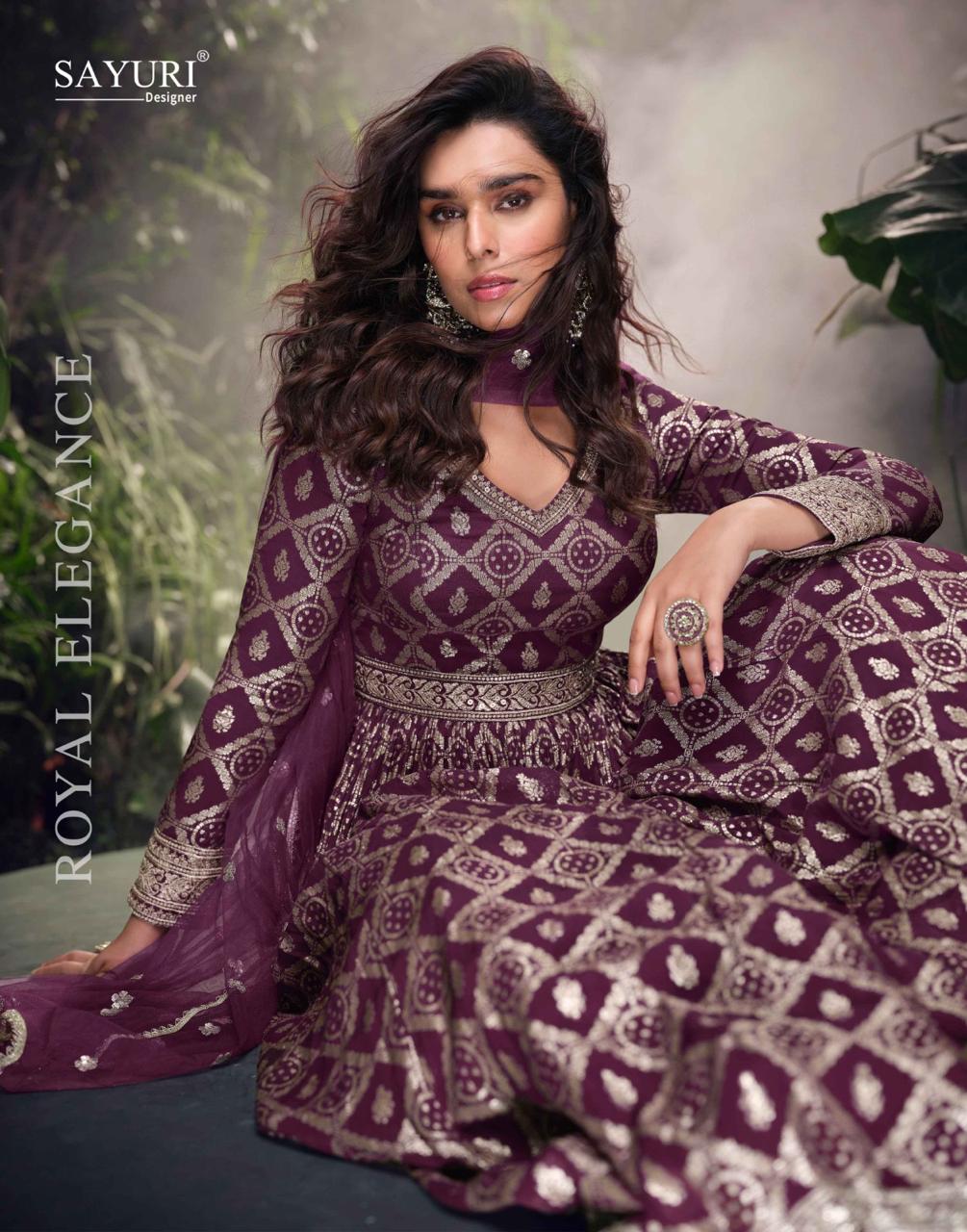 Lakshita Free Size Stitched Silk Suit Heavy Embroidered