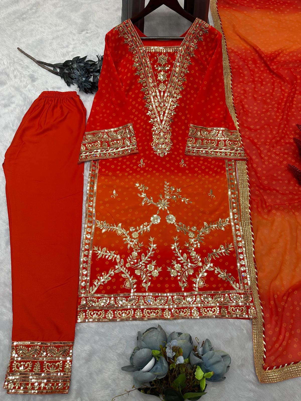 New Superhit Design Ready to wear Top Bottom with Dupatta