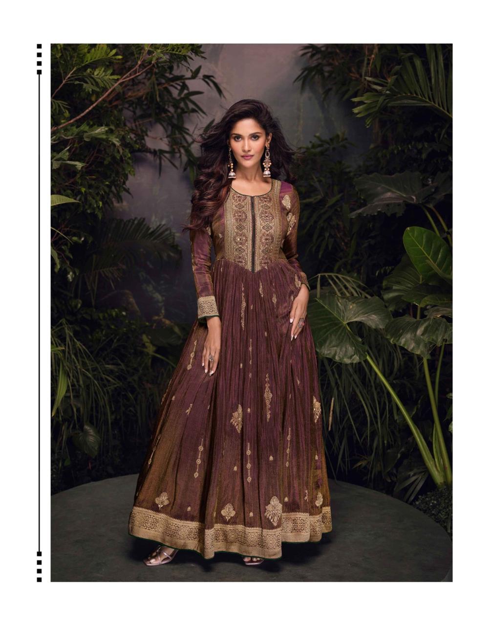 Lakshita Free Size Stitched Silk Suit Heavy Embroidered