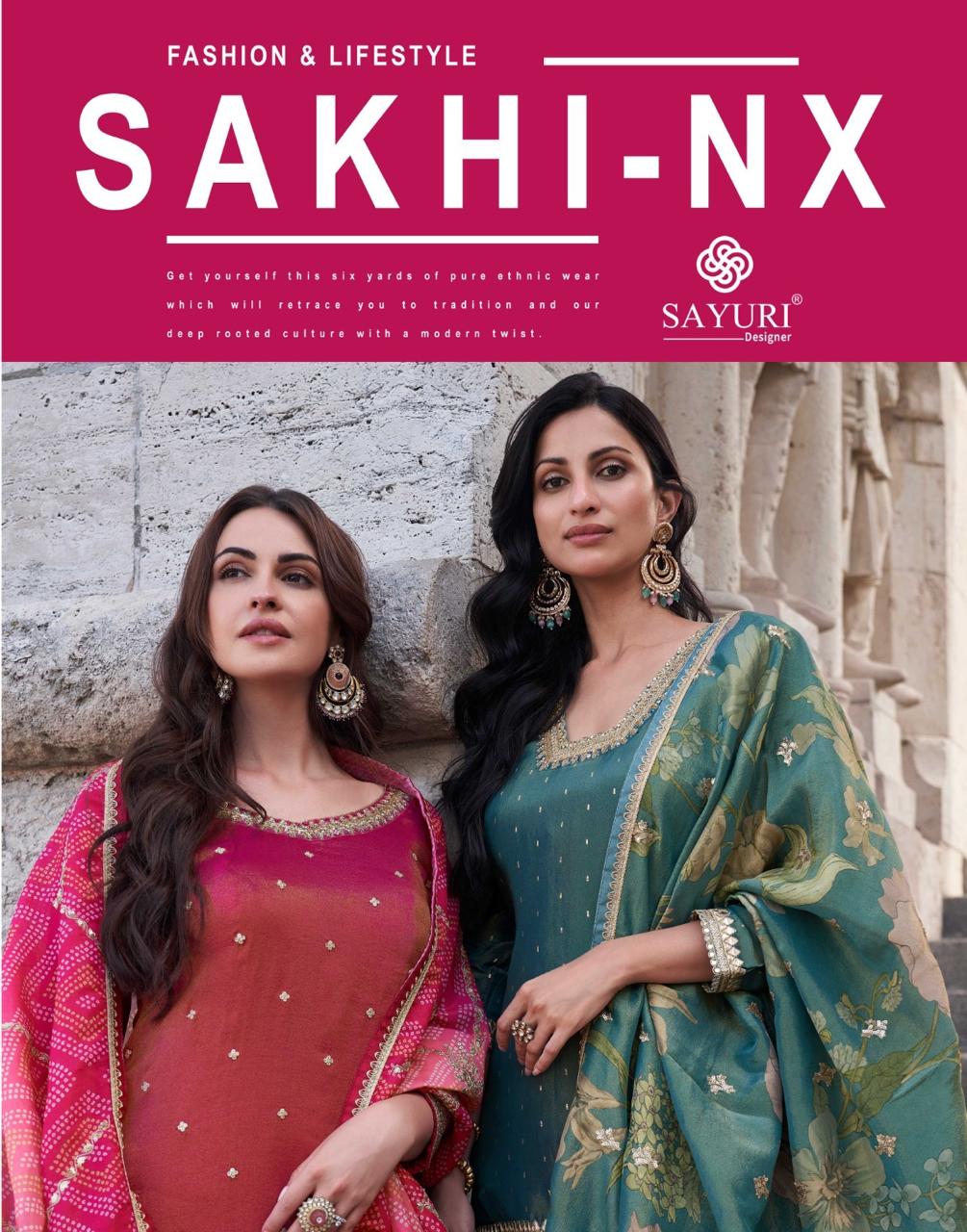 Sakhi NX Free Size Stitched 3 Piece Suit