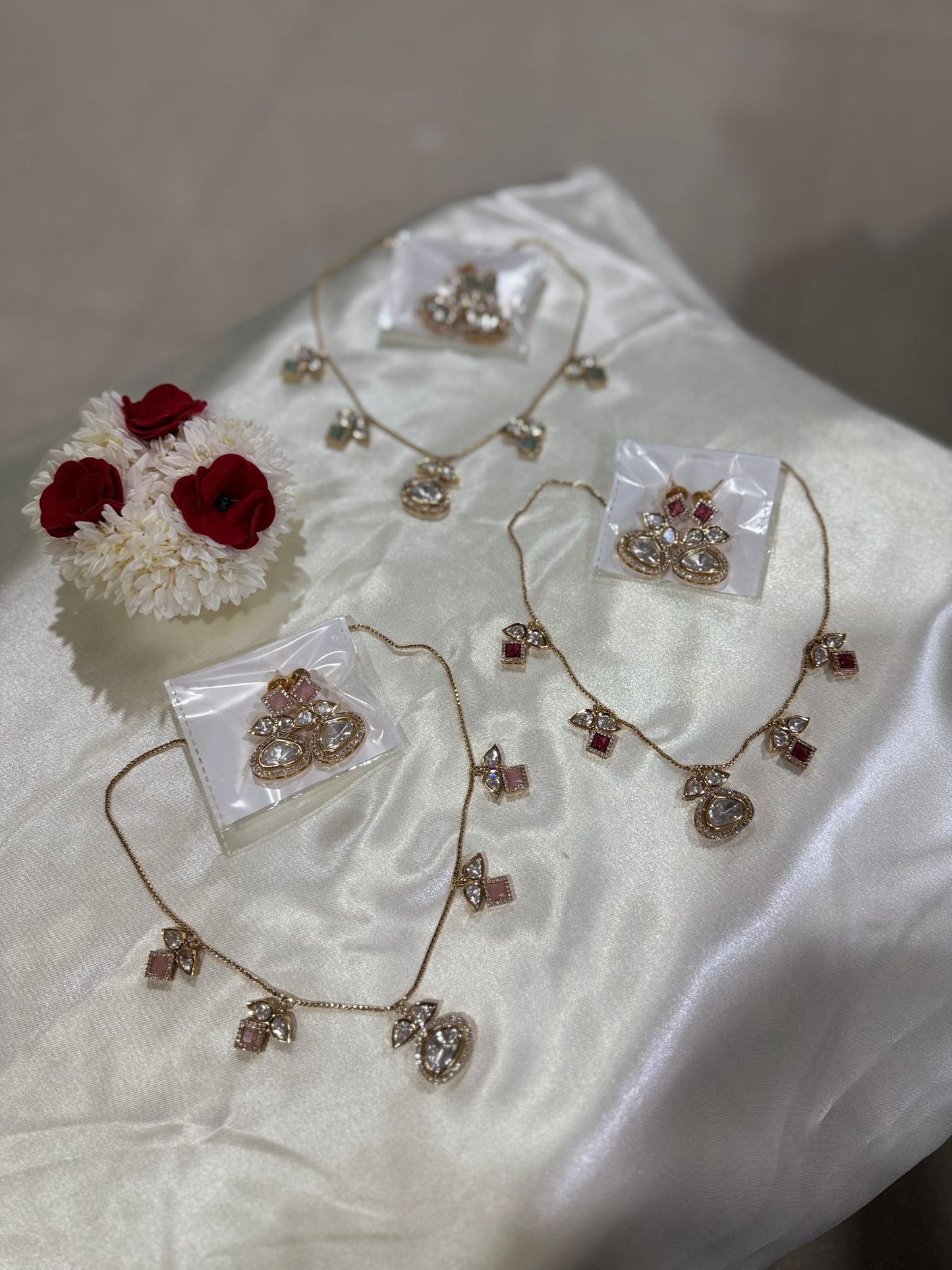 Fancy Neck Piece with Gorgeous Earrings