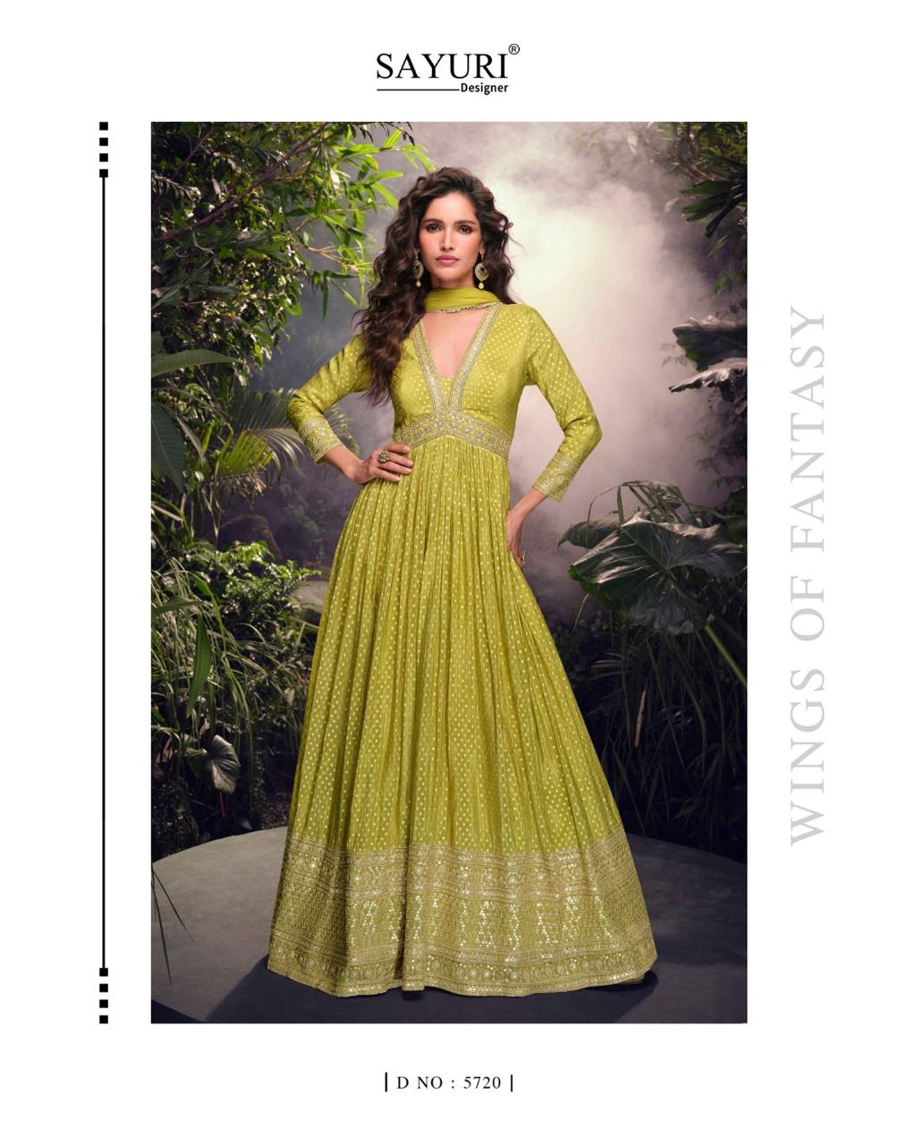 Lakshita Free Size Stitched Silk Suit Heavy Embroidered